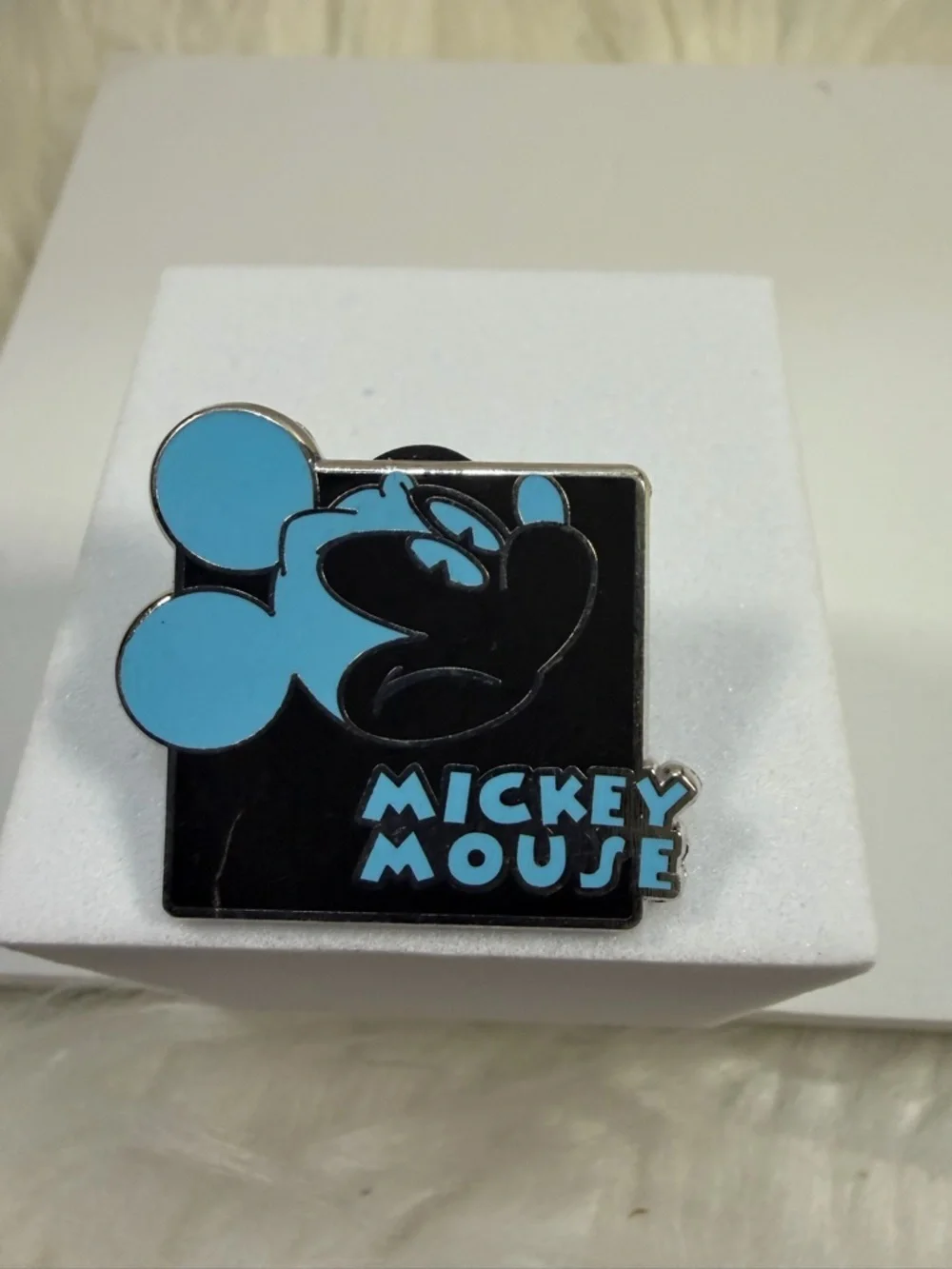 💜3/$15💜 Disney Mickey Mouse Black and Light Blue Enamel Pin